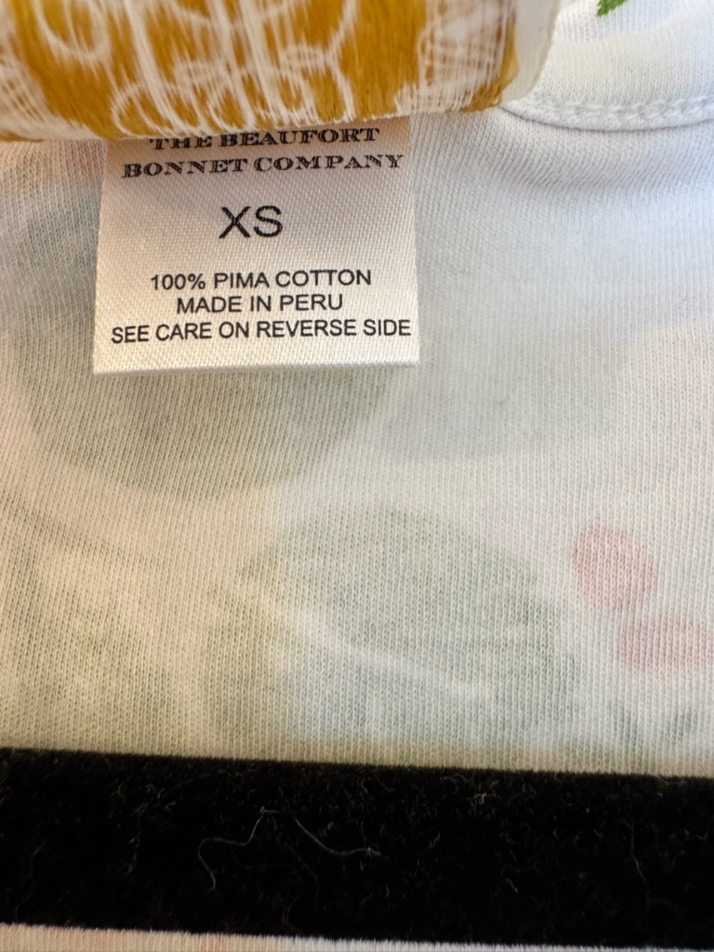 The Beaufort Bonnet Company Women’s Sleeveless Pajama Top XS Ridgewood Rows - Picture 3 of 4